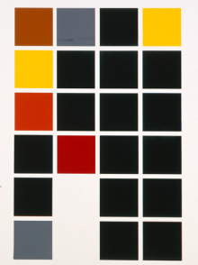 Autogrill, 1998, Acryl und Emaille auf Leinwand, 81,3 x 63,5 cm