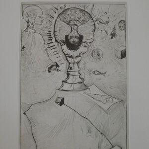 Der Gegenwille, 1990 Radierung 53 x 37 cm Auflage 12/30