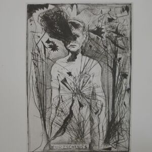 Kurzschluss, 1990 Radierung 53 x 37 cm Auflage 12/30