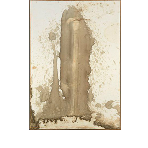 Schaftuch (80. Aktion), 1984, Blut auf Nessel, 217 x 151,4 cm, signiert