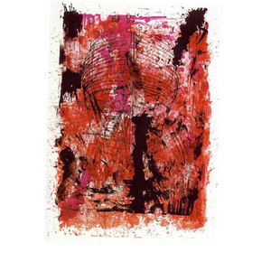 Die Architektur des Orgien Mysterien Theaters aus Mappe III, 1984-92, Lithographie, 115 x 80 cm, signiert datiert nummeriert , Unikat