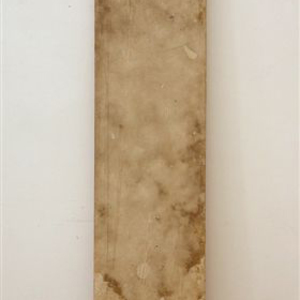 Bahre, Ohne Titel (48 . Aktion), 1975, 218 x 51 cm, signiert, datiert