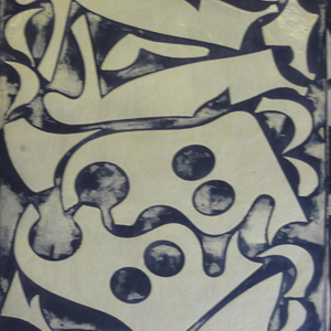 o.T., 2008, Ölpigment auf Papier, 99 x 70,5 cm