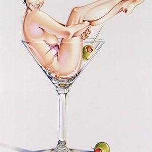 Martini Miss #2, 2004, Originallithographie, 88 x 59 cm