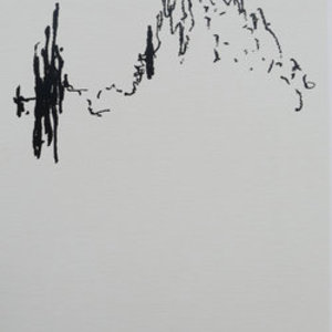 Gedankenspuren 13, 2011, Permanenter Filzstift auf Papier, 35,5 x 25,2 cm