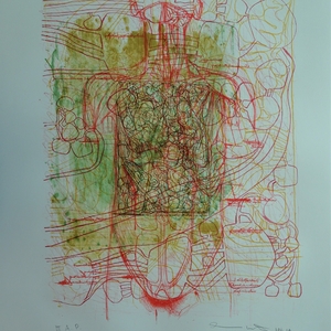 Die Architektur des Orgien Mysterien Theaters aus Mappe III, 1984-92 Lithographie 115 x 80 cm Auflage Künstlerexemplar