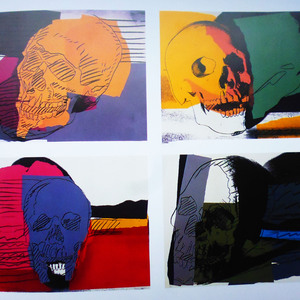 Skulls, 1976, Original Siebdruck, 76,2 x 101,6 cm Auflage Portfolio von 4 Siebdrucken, Nr. 34/50
